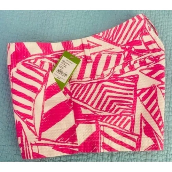 NWT LILLY PULITZER WALSH SHORTS CAPRI PINK YACHT SEA - Picture 2 of 6